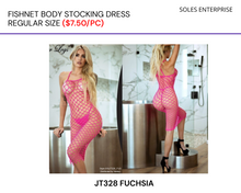 Load image into Gallery viewer, NEW Fishnet Body Stocking One Size - JT