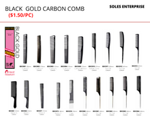 Load image into Gallery viewer, Black Gold Carbon Comb