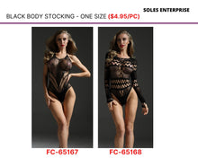 Load image into Gallery viewer, Black Body Stocking - FC