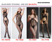 Load image into Gallery viewer, Black Body Stocking - FC