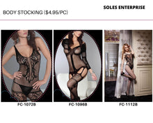 Load image into Gallery viewer, Black Body Stocking - FC