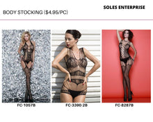Load image into Gallery viewer, Black Body Stocking - FC