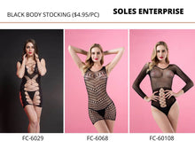 Load image into Gallery viewer, Black Body Stocking - FC