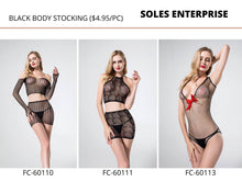 Load image into Gallery viewer, Black Body Stocking - FC
