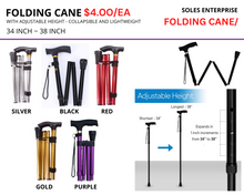 Load image into Gallery viewer, Folding Cane
