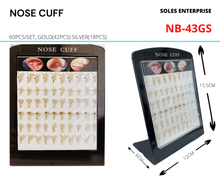 Load image into Gallery viewer, Stone Studs Nose Hoop Set
