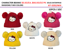 Load image into Gallery viewer, Character Earmuff &amp; Beanie
