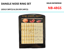 Load image into Gallery viewer, Stone Studs Nose Hoop Set
