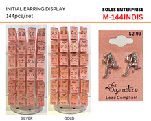 Load image into Gallery viewer, Initial Earring Set with Display
