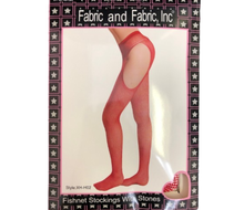 Load image into Gallery viewer, Rhinestone Fishnet Stocking - XH
