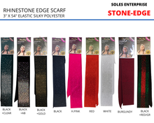 Load image into Gallery viewer, Rhinestone Head Edge Scarves
