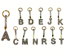 Load image into Gallery viewer, Rhinestone Initial Key Chain
