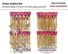 Load image into Gallery viewer, Chain Anklet Set - Made in Korea
