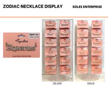 Load image into Gallery viewer, Zodiac Necklace Set with Display
