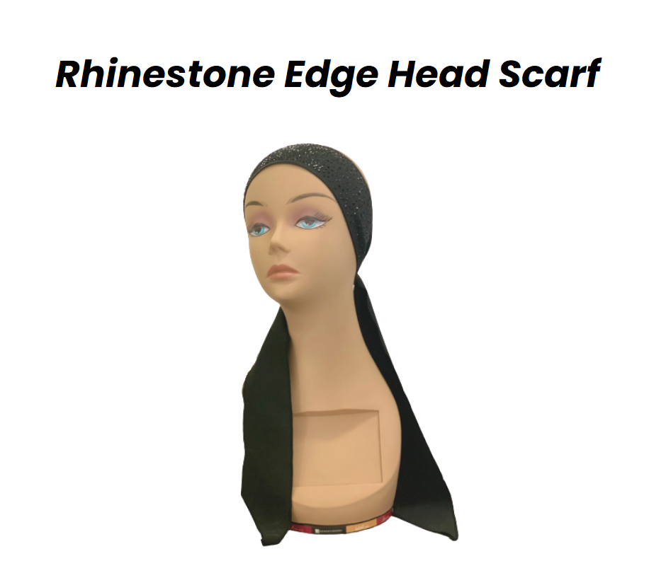 Rhinestone Head Edge Scarves