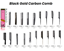 Load image into Gallery viewer, Black Gold Carbon Comb
