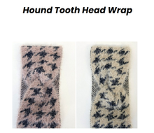 Load image into Gallery viewer, Hound Tooth Head Wrap
