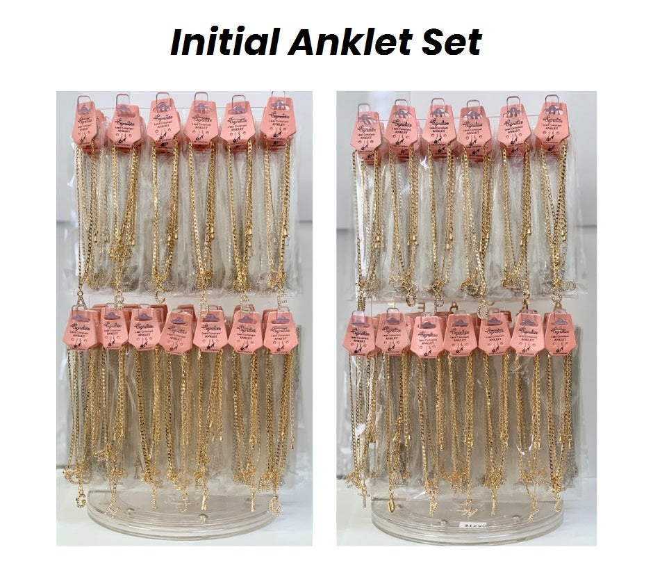 Initial Anklet Set with Display