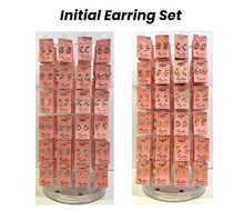 Load image into Gallery viewer, Initial Earring Set with Display
