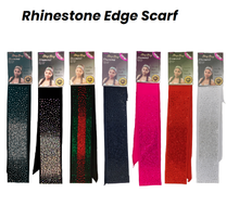 Load image into Gallery viewer, Rhinestone Edge Scarves
